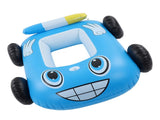 Summer Inflatable Fire Boat Car Shaped Babies Swim Float Boat Pool Float For Kids Blue V1294-YM0703-3111230028311