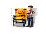 Toy Power Workbench, Kids Power Tool Bench Construction Set with Tools and Electric Drill V255-T101-N