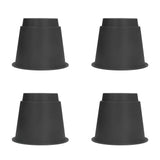 4 Pcs Plastic Furniture Risers 5 Inch Heavy Duty Stackable Circle Bed Lifter for Bed Chair Table V1294-YM0715-3117220134411