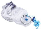 Bait Net American Style Aluminum Ring Monofilament Manual Lightweight Throw Cast Net for Sea Pool V1294-YM0523-3111210383111