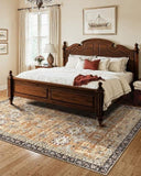 VEVOR Large Area Rug 2286 x 2896 mm Anti-Skid Floor Mat Vintage Brown Green V952-JXDDT7595FTFU6UQD001V0