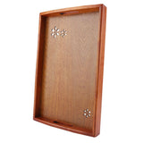 Light Rectangular Solid Wood Cherry Blossom Tea Tray Coffee Fruit Food Serving Plate Home V1294-YM0727-JY15335