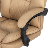 Artiss Executive Office Chair Leather Footrest Espresso OCHAIR-G-1051-FT-BR