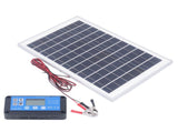 Solar Panel Kit 50W 18V with MPPT Waterproof Charge Controller 3meter Battery Clamp for Outdoor RV V1294-YM0710-3111230293011