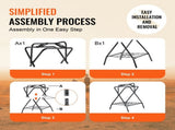 Folding Saddle Rack, 28 x 19 x 37.5 in, Freestanding Horse Saddle Stand, Portable Horse Blanket V952-MAJXXZDK2819D0WM3V0