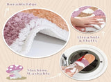 Cute Non Slip Kids Bath Mat - Strong Absorbent Soft Washable Purple Mushroom Boho Bath Rug for Tub, V1258-DP02-C-560
