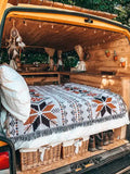 180*260cm Bohemian Picnic Blanket, Waterproof Camping Blanket, Outdoor Rug for Camping, Picnic, V888-ELOSUNG10315