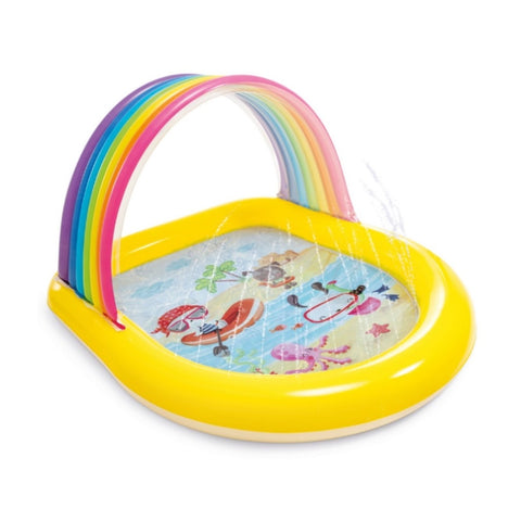 Intex Rainbow Arch Inflatable Spray Kiddie Pool 57156 V1032-IXRAINBOWARCH-57156