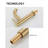 Single Cold Basin Stainless Steel Bathroom Countertop Sink 4 Point Interface PVD Basin V1237-ZY-715-047