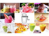 Manual Ice Crusher Portable Hand Crank Manual Household Ice Shaver Machine Kitchen Tool V1294-YM0721-10135428