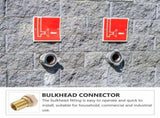 Worgeous Brass Bulkhead Fitting for Water Tank Easy Install Water Inlet Outlet Connector Golden 1/2 V1189-LWWAL-20260327-03456