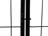 PaWz 8 Panel Pet Dog Playpen Puppy Exercise Black 4kg chicken DO1005-48-BK