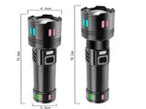Gift Box Rechargeable High-Power Emergency Flashlight - Super Bright Portable Outdoor Patrol Torch V888-ELOSUNG13555