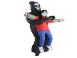 Black Scary Ghost Inflatable Costume Adult Halloween Party Funny Waterproof Cosplay Costume Props V1294-YM0703-3115230047911