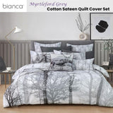 Bianca Myrtleford Grey Cotton Sateen Quilt Cover Set King V442-BCA-QUILTCS-MYRTLEFORD-GREY-KI