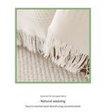 180*340CM White Premium Polyester Sofa Throw Blanket, Multi-Seasonal Use, Sofa Protector V888-ELOSUNG21116