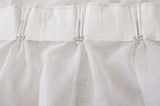 2 Sheer Voile Curtains 530cm wide 230cm long + 30 Hooks New V702-CNA5-2 3M