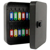 Key Cabinet,Password Key Lock Box Wall Mounted 3-Digit Combination Key Safe Cabinet with 20 Key V1369-AZ3-W-12563