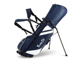 Everfit Golf Stand Bag Lightweight Carry Bag Dual Strap Club Divider Blue GOLF-B-BAG-STAND-A-BL