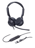 Yealink UH42 Dual Teams USB-C/A Microsoft Certified Teams USB Wired Headset, Noise-Canceling V1202-V2-IPY-UH42-D-MS-CA