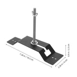 Black Metal Wall Mount Tire Rack Spare Tire Carrier Bracket for Streamlined and Organized Trailer V1369-AZ3-W-14219