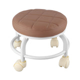 Rolling Ottoman High Density Memory Foam Waterproof Quiet Wheels Double Layers Footrest Stool for V1294-YM0703-3116230006313