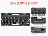 Impact Sockets Set 1/2 Inch Drive 26PCS Standard Length Impact Set 6-Point V952-CJTT12IN26PC00001V0