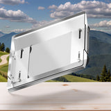 Starlink Mini Magnetic Car Mount With Protective Cover, Glossy Metal Square Frame Bracket for V1341-ZY-T6JUAV9B-TRANSPARENT