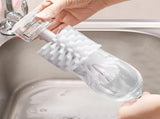 Bottle Brush with Suction Cup, Wine Cup Cleaner, Portable Turtle Scrub Glass Bottle Bristle V1188-WTJ-LZZ-01666
