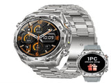Smart Watch with Bluetooth Calling - 1.53" IPS Screen Health Tracker with Heart Rate SpO2 Sleep V1258-SMARTWATCH-04-SILVER-STEEL