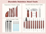36PCS Pottery Tools and Supplies, Ceramic Polymer Tools Kit, Clay Tools Sculpting Set for Pottery V1188-MS-825-008