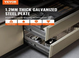 6 Pairs of 609.6mm Drawer Slides Side Mount Rails, Heavy Duty Full Extension Steel Track, Soft-Close V952-CZCJCTDG100L9BKQKV0