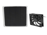 10W Solar Panel Fan Kit Lightweight Solar Charger Panel Fan for Greenhouse Pet House Tree House V1294-YM0715-3114220049011