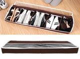 Waterproof Shoes Storage Box with Zipper PVC Cover Shoe Organizer Boxes Adjustable DividersL V1294-YM0901-3117200150411