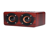 Speaker Portable Red Dual Speakers Voice Call Usb Charging Wooden Speaker Subwoofer V1294-YM0715-3113210291911
