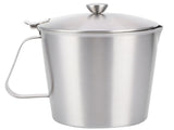 Coffee Latte Cup Thicken 304 Stainless Steel Measuring cup Milk Frothing Jug Scale Cover1000ml V1294-YM0718-3118210001113