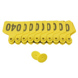 1-100 Cattle Number Ear Tag 6x7cm Set -Medium Yellow Cow Sheep Livestock Label V238-SUPDZ-28747377672272