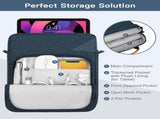 Laptop Shoulder Bag Sleeve, Water Resistant Oxford Fabric With Extra Pockets, For Travel Work V1237-ZY-807-145