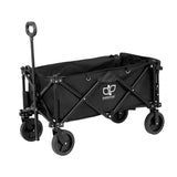 Gardeon Garden Cart with Opening Rear Black GCT-FABRIC-SIDE-120KG-BK