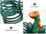 Self-Coiling Garden Hose for Lawn Watering and Car Washing, Flexible Green Hose for Outdoor Use V1369-AZ3-W-14220