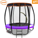 Kahuna Trampoline 6ft with Roof Cover - Purple TRA-KAH-06-PU-RF