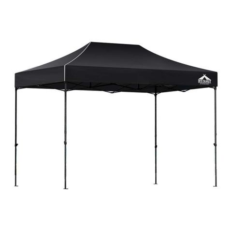 Instahut Gazebo Pop Up Marquee 3x4.5 Folding Tent 500D Wedding Camping Black GAZEBO-T-3X45-F-BK