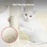 Floofi 97cm Adjustable Base Plush Cat Tree Beige V227-3331641029060