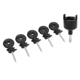 50Pcs Electric Fence Insulator Screw in Insulator Fence Ring Post Wood Post Insulator with Insulator V1294-YM0703-3111230084411