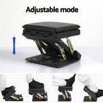 Artiss Foot Rest Stool Office Under Desk Fold Footrest Massage Cushion Pad Black FS-PP-METAL-FOLD-32-BK