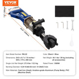 VEVOR 1500W Electric Hydraulic Rebar Bender up to 3/4 Inch #6 Rebar V952-STSDDGJWQJ20YZTK6V3