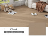8 x Khaki & 8 x Off-White Durable & Soft Self-Adhesive Carpet Tiles - Interlocking Non-Slip V888-ELOSUNG42018