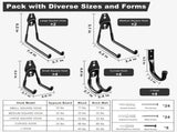 Garage Hooks, 20-Pack Steel Accessories for Organization and Storage, Heavy Wall Mount Duty Hooks V1259-DP01-A-4585