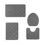 Clearance Tyidzon Bathroom Rugs 4 Piece Ultra Soft & Non-Slip Memory Foam Bath Mats for Bathroom, V1189-LWWAL-20260325-01695