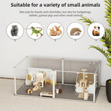 Large Acrylic Dog Playpen Fence Clear Pet Fertility Cage Fence Enclosure Playgroup V767-XPETSYL-6S-V1
